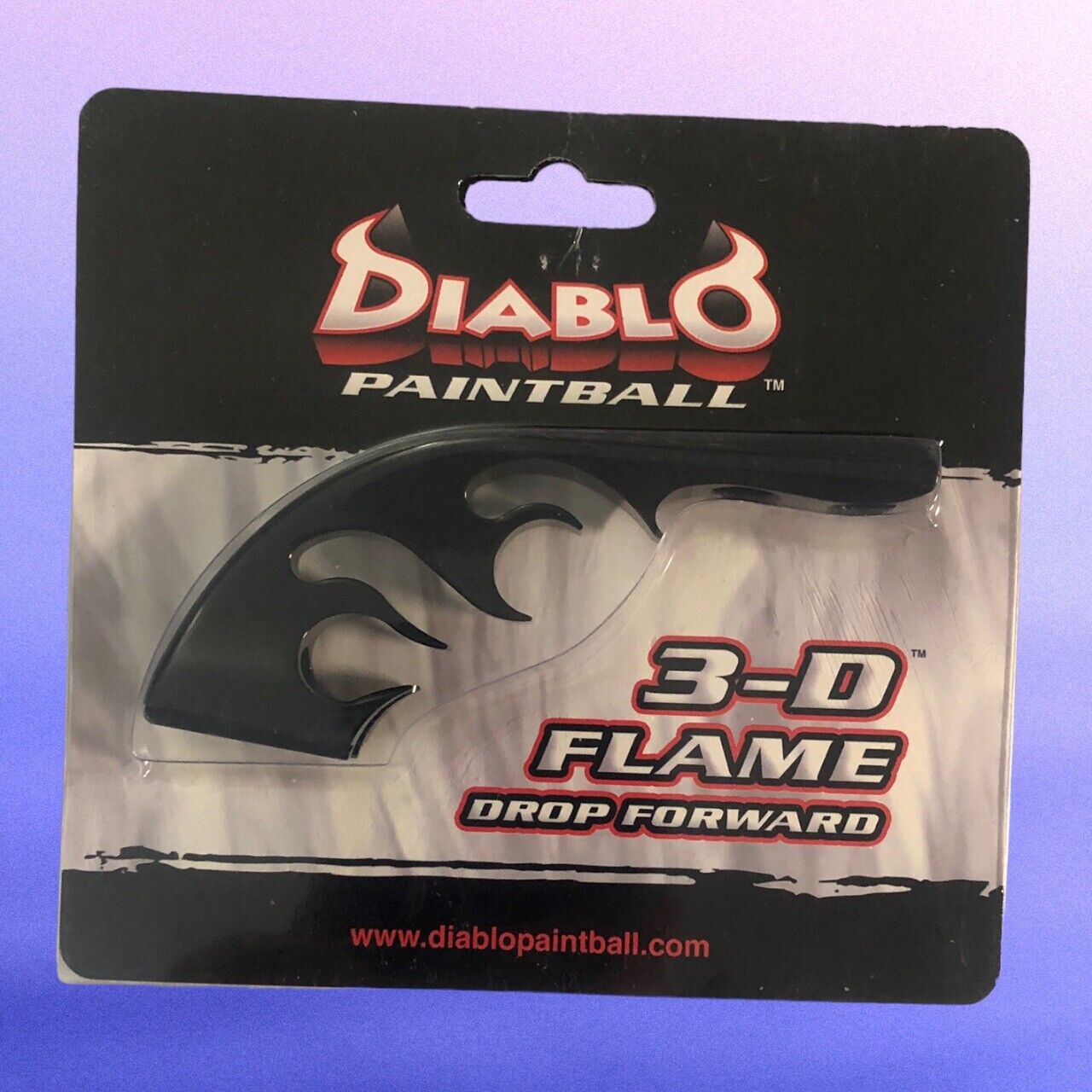 New Diablo 3-d Gloss Black Dovetail Flame Drop Forward Paintball Gun Marker Ep14