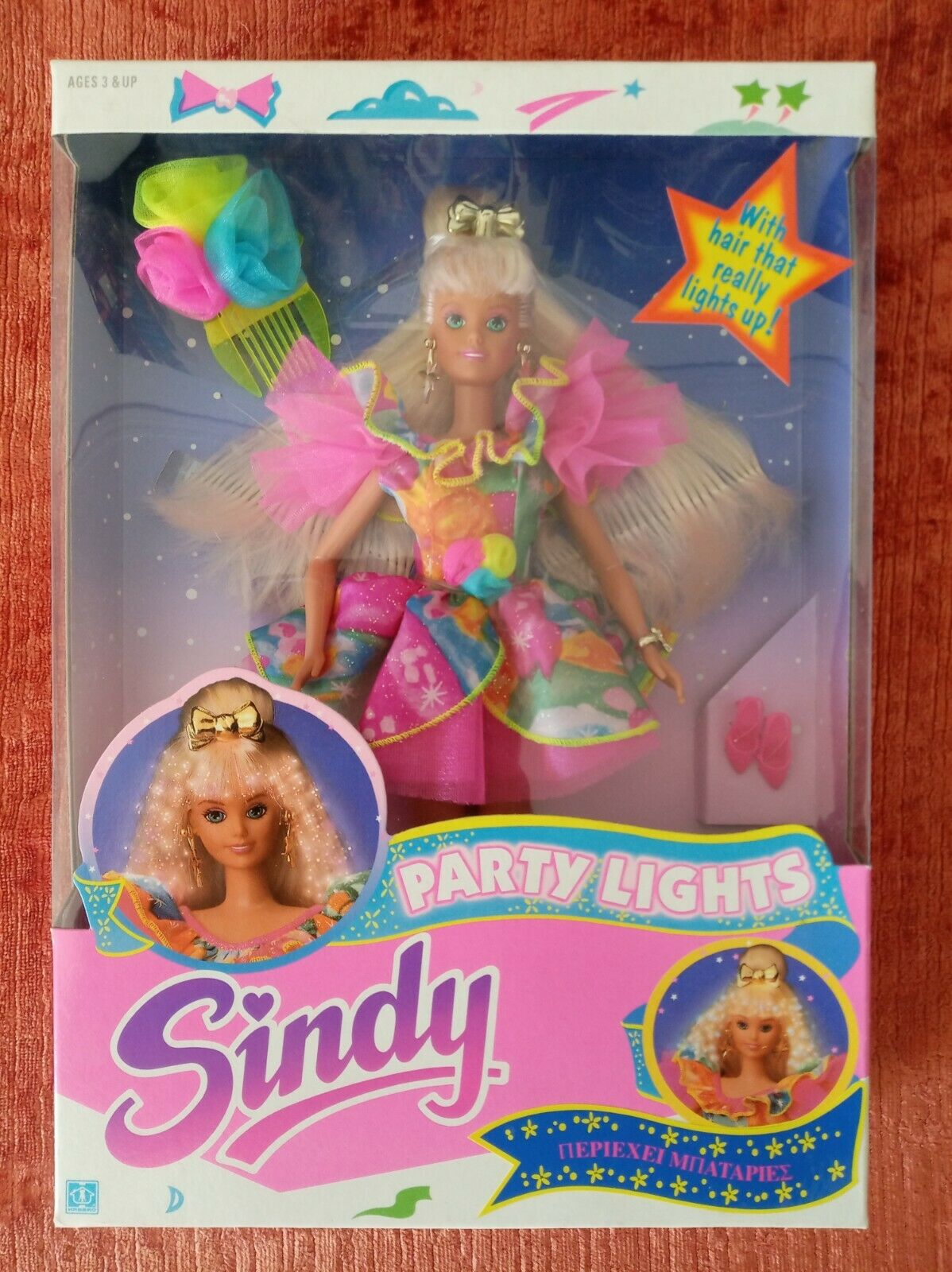 Vintage Hasbro 1991 Sindy Party Light Doll Brand New