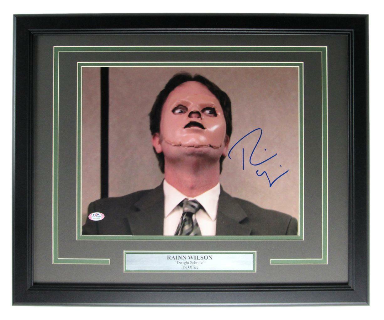 Rainn Wilson Actor Signed 11x14 "the Office" Photo Framed Psa/dna 161724