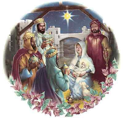 Christmas Nativity Scene Select-a-size Ceramic Waterslide Decals Bx