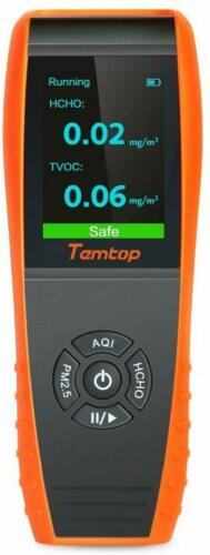 Temtop Lkc-1000s+ Air Quality Detector Formaldehyde Pm2.5 Pm10 Hcho Tvoc Aqi
