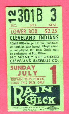 Mega Scarce Ticket Stub! 7/1/51 Indians Bob Feller No Hitter