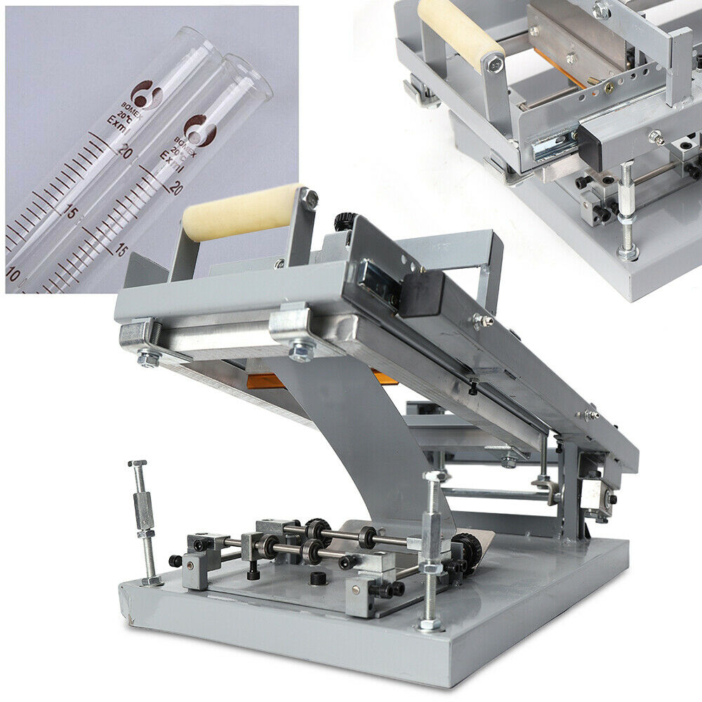 High Precision Manual Cylinder Print Silkscreen Machine For Bottle/cups/pens Us
