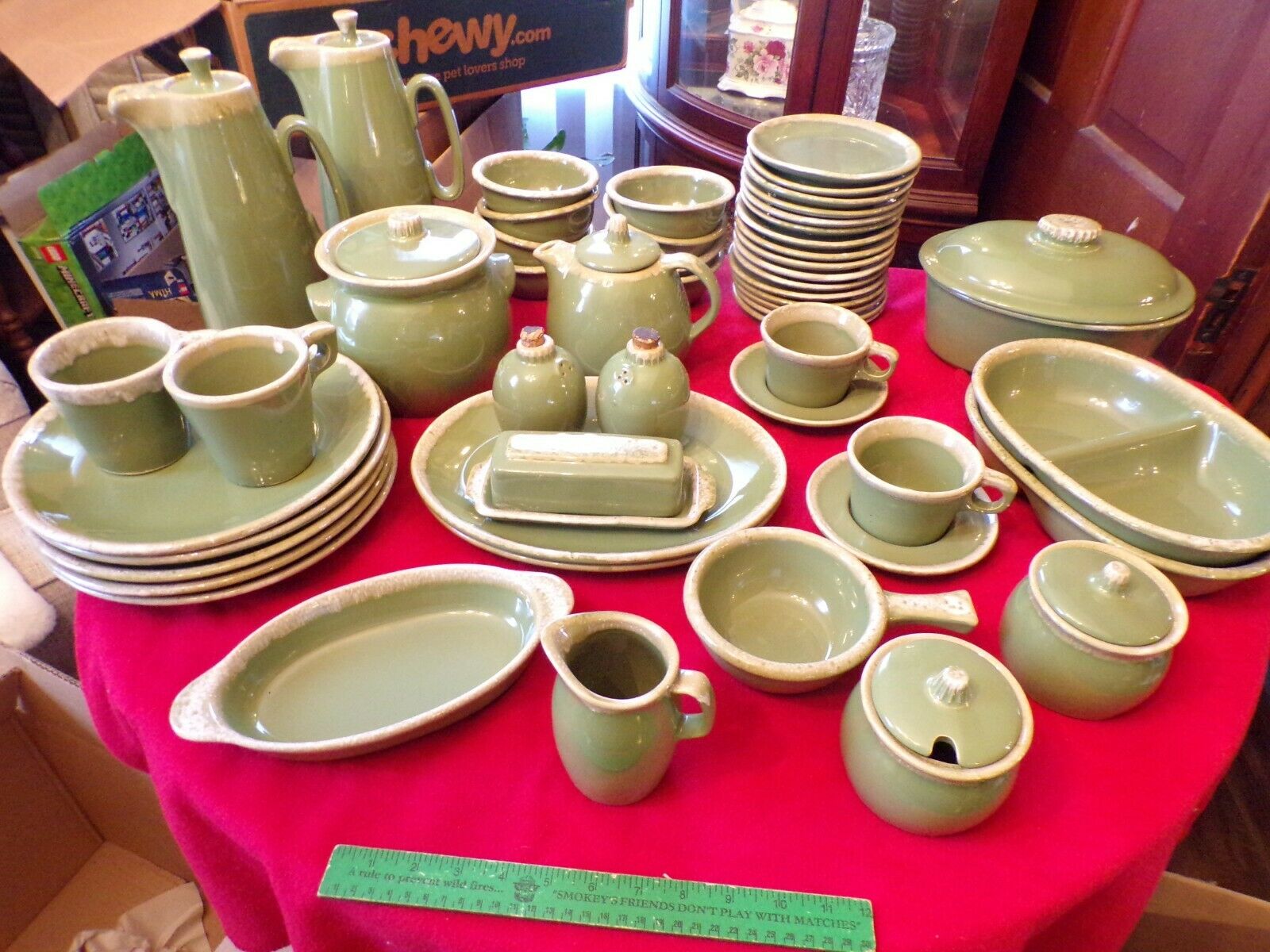 Vintage Hull Oven Proof Usa Avocado Green Drip Retro Pottery You Pick Pieces