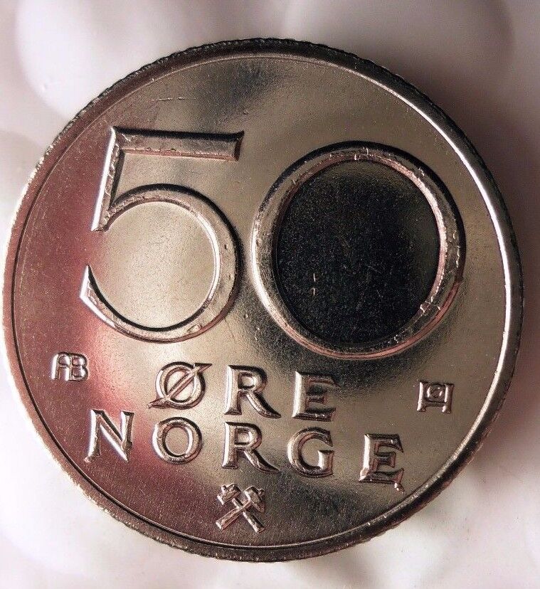 1979 Norway 50 Ore - Uncirculated From Mint Roll - Bargain Bin #eee