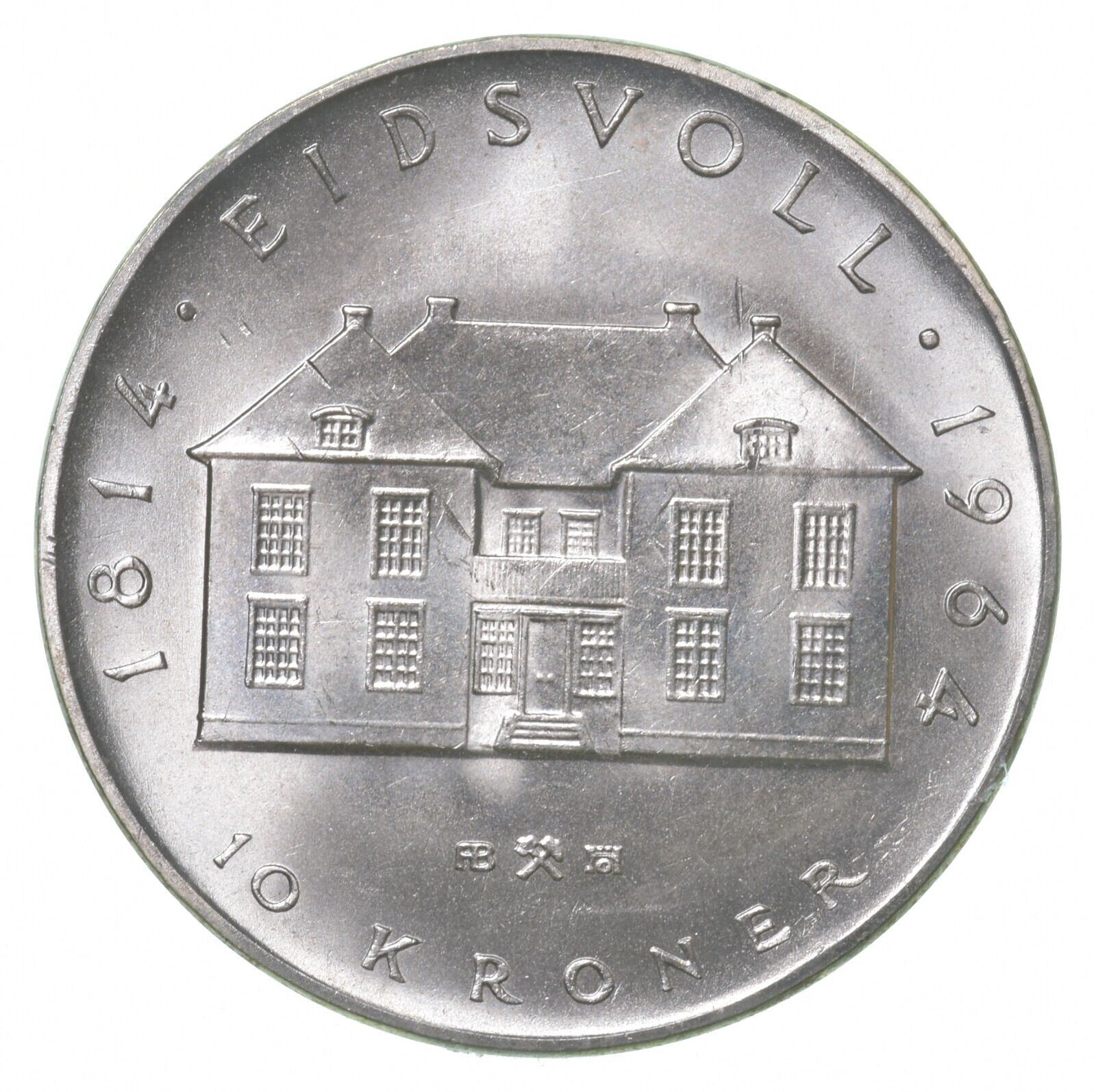 Silver - World Coin - 1964 Norway 10 Kroner - World Silver Coin *211