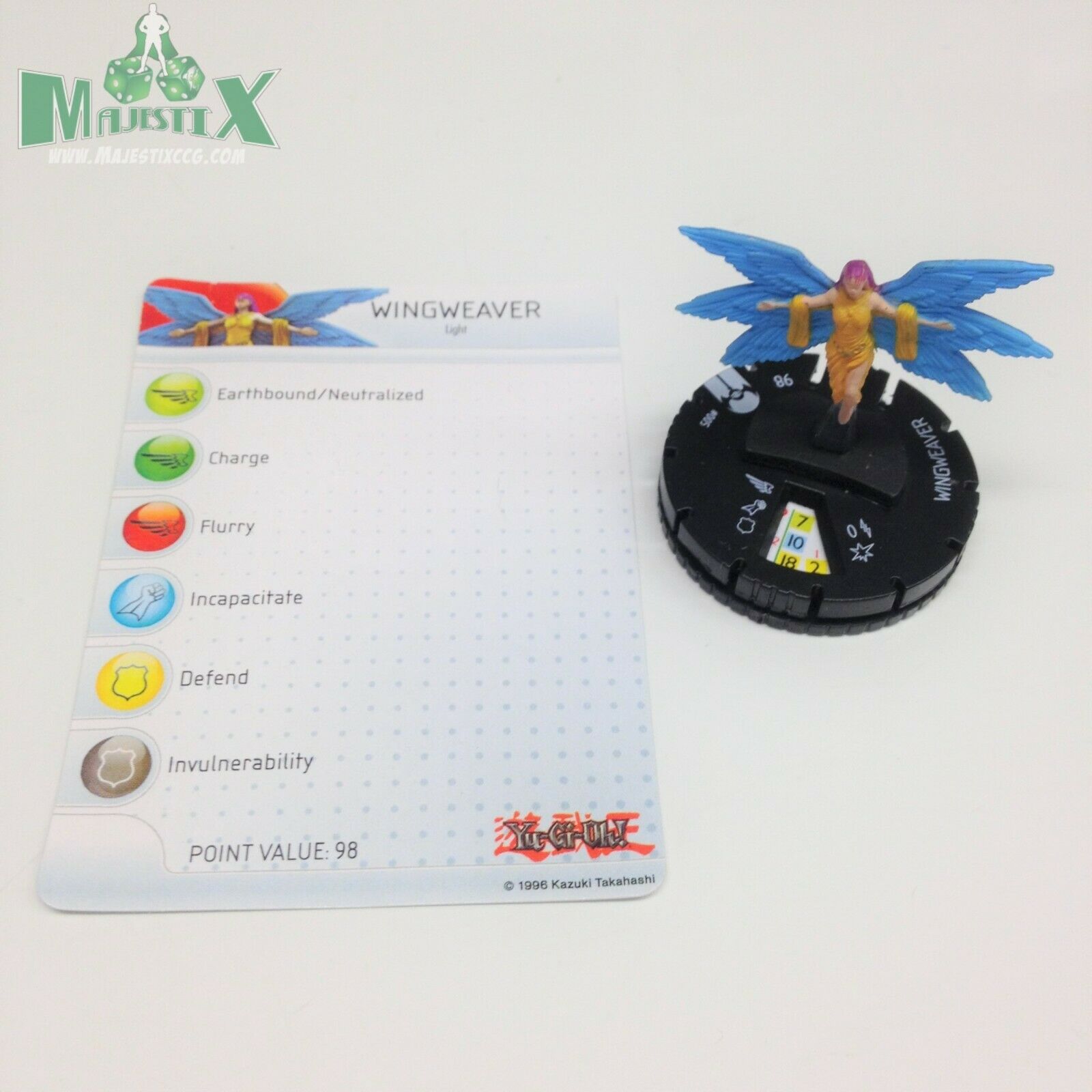 Heroclix Yu-gi-oh! Series 3 Set Wingweaver #005 Common Figure W/card!