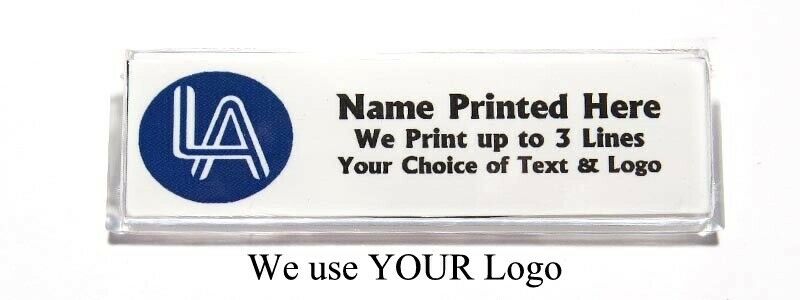 Logo Custom Name Tag Badge Id Pin Magnet For Business Employees Professionals