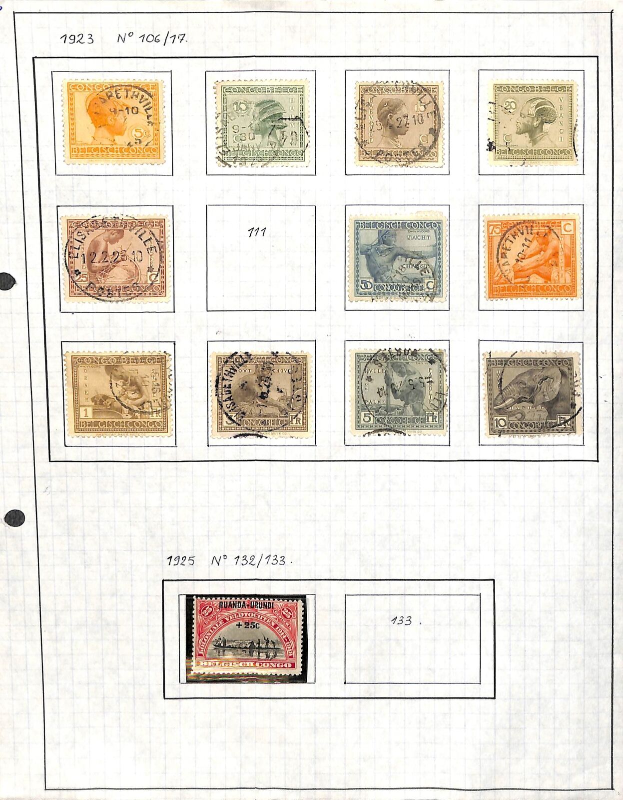 [op4075] Belgian Congo/congo Lot Of Stamps On 12 Pages