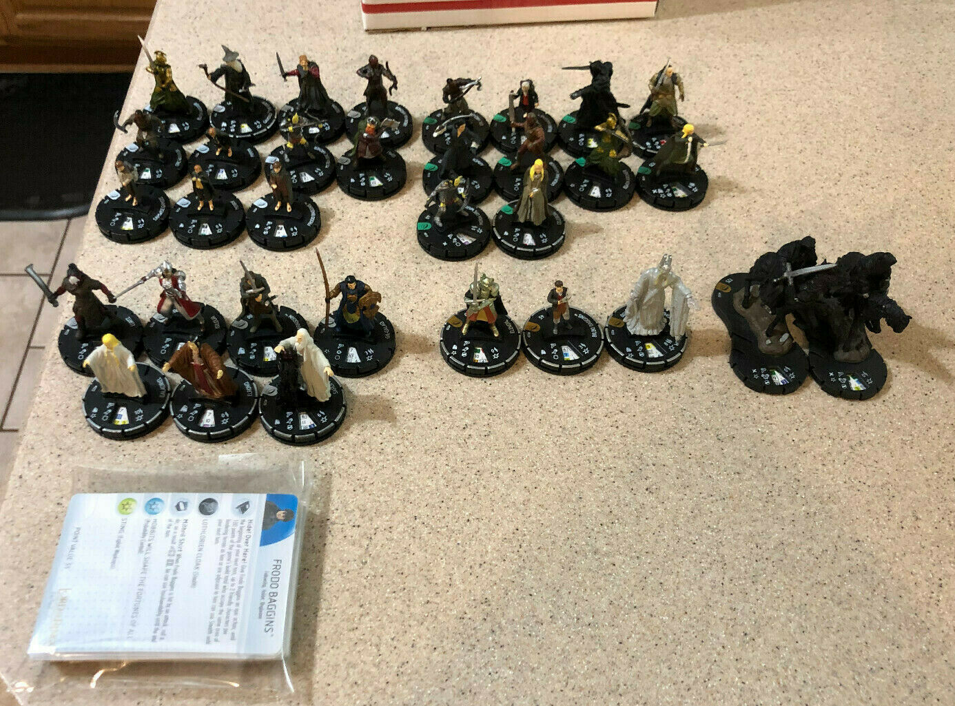 Heroclix Lotr Fellowship Of The Ring Cur Chase Set 001-031 + Ringwraith 101/102