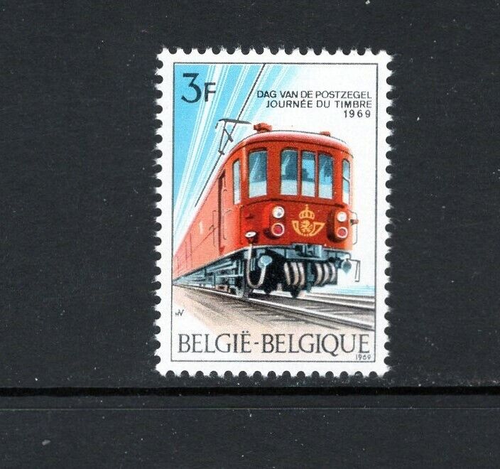 Belgium 1969 Stamp Day Post Office Train Sc 717 Mnh