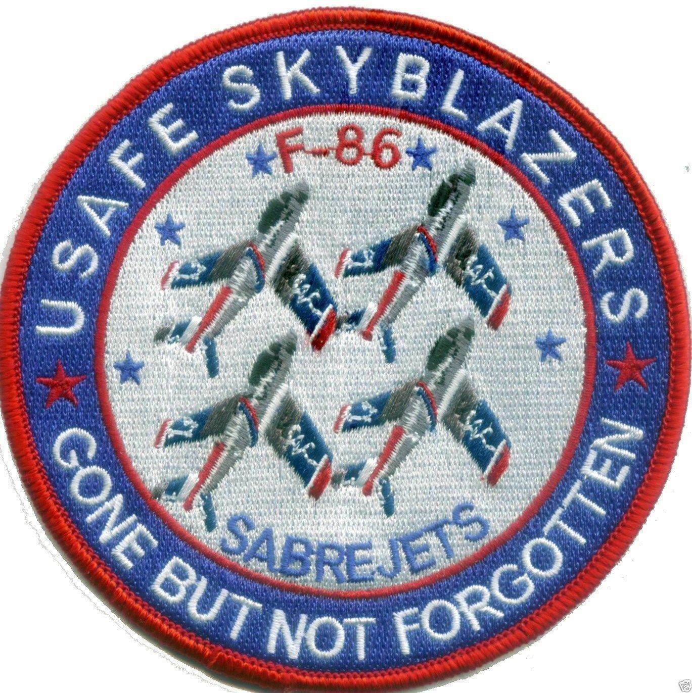 Usaf Skyblazers Usafe Demo Team, F-86 Sabres, Gone But Not Forgotten  C