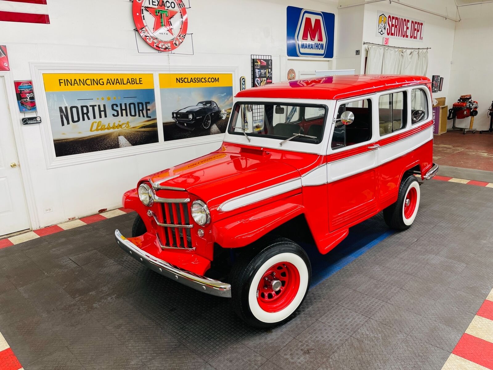 1961 Willys Jeep Wagon - See Video - Willys Jeep Wagon Red With 0 Miles, For Sale!