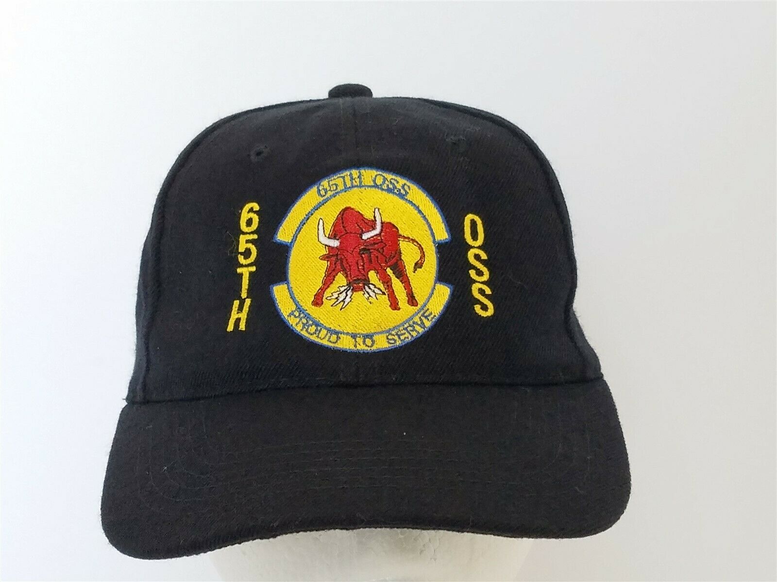 Us Air Force 65th Oss Operations Support Squadron / Proud To Serve Black Cap Hat