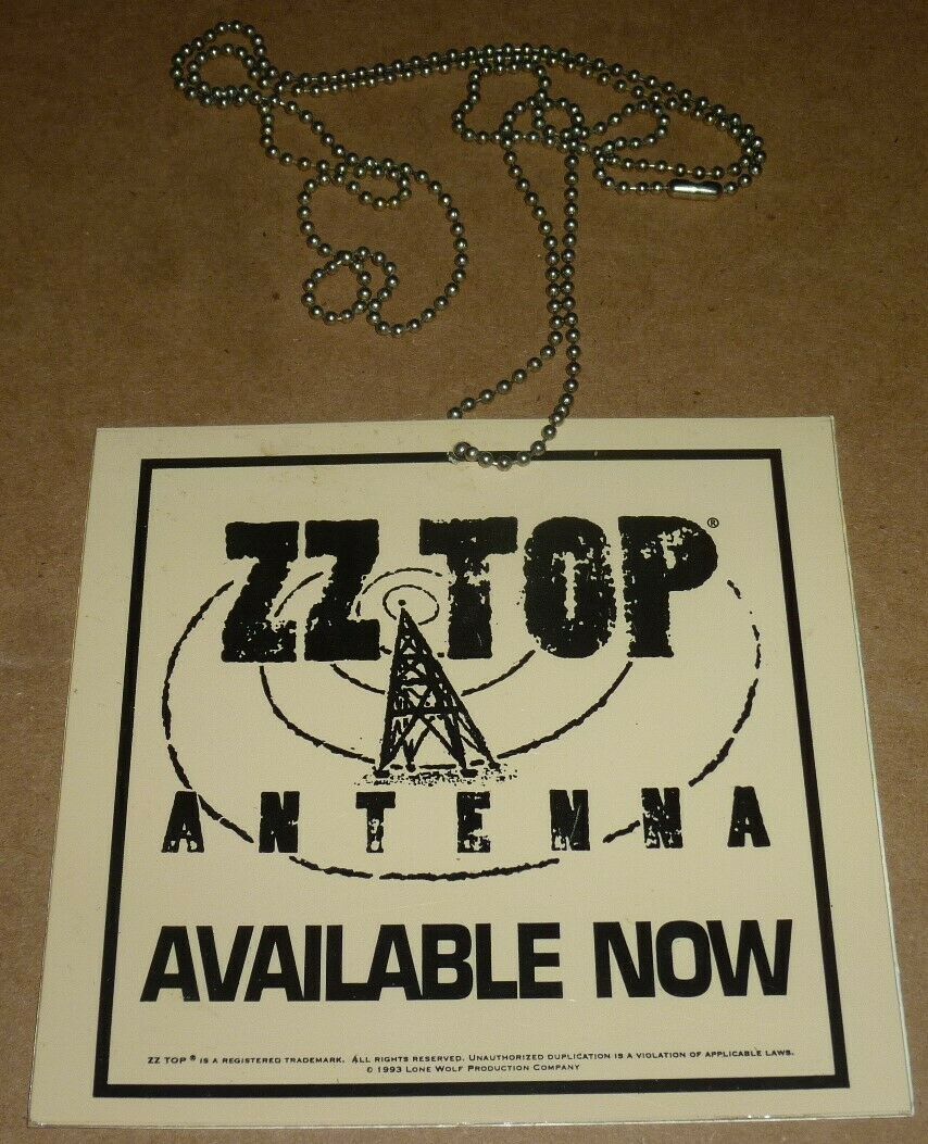 Zz Top Promo Only Necklace Lanyard Pass Never Sold In Stores Antenna Texas Blues