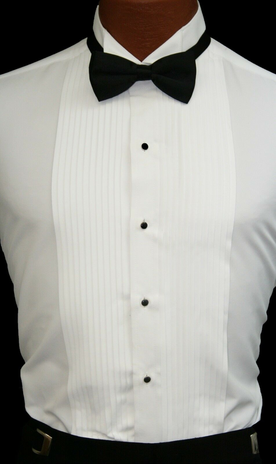 White Tuxedo Shirt Perfect Theater Costume Play Damaged Discount Cheap Formal