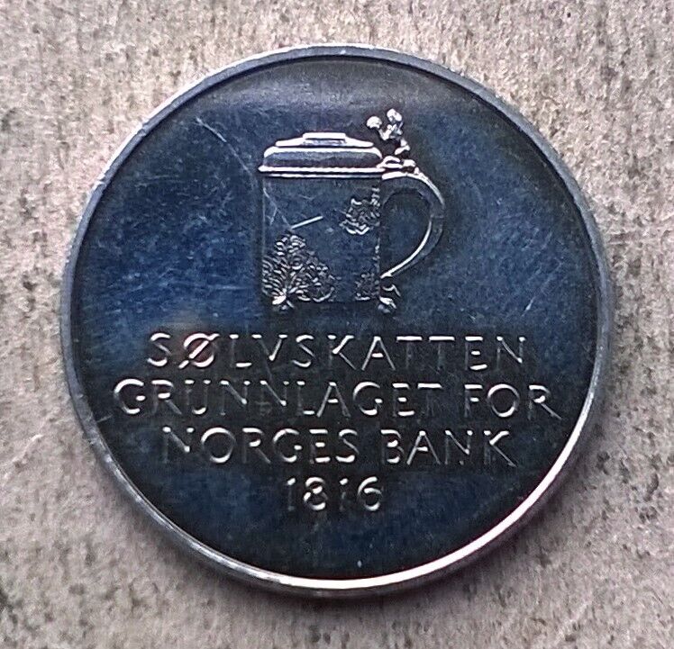 Norway 5 Kroner 1991 ,175th Anniversary - National Bank ,unc