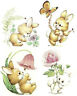 Bunny Rabbit Flower Butterfly Select-a-size Waterslide Ceramic Decals Bx