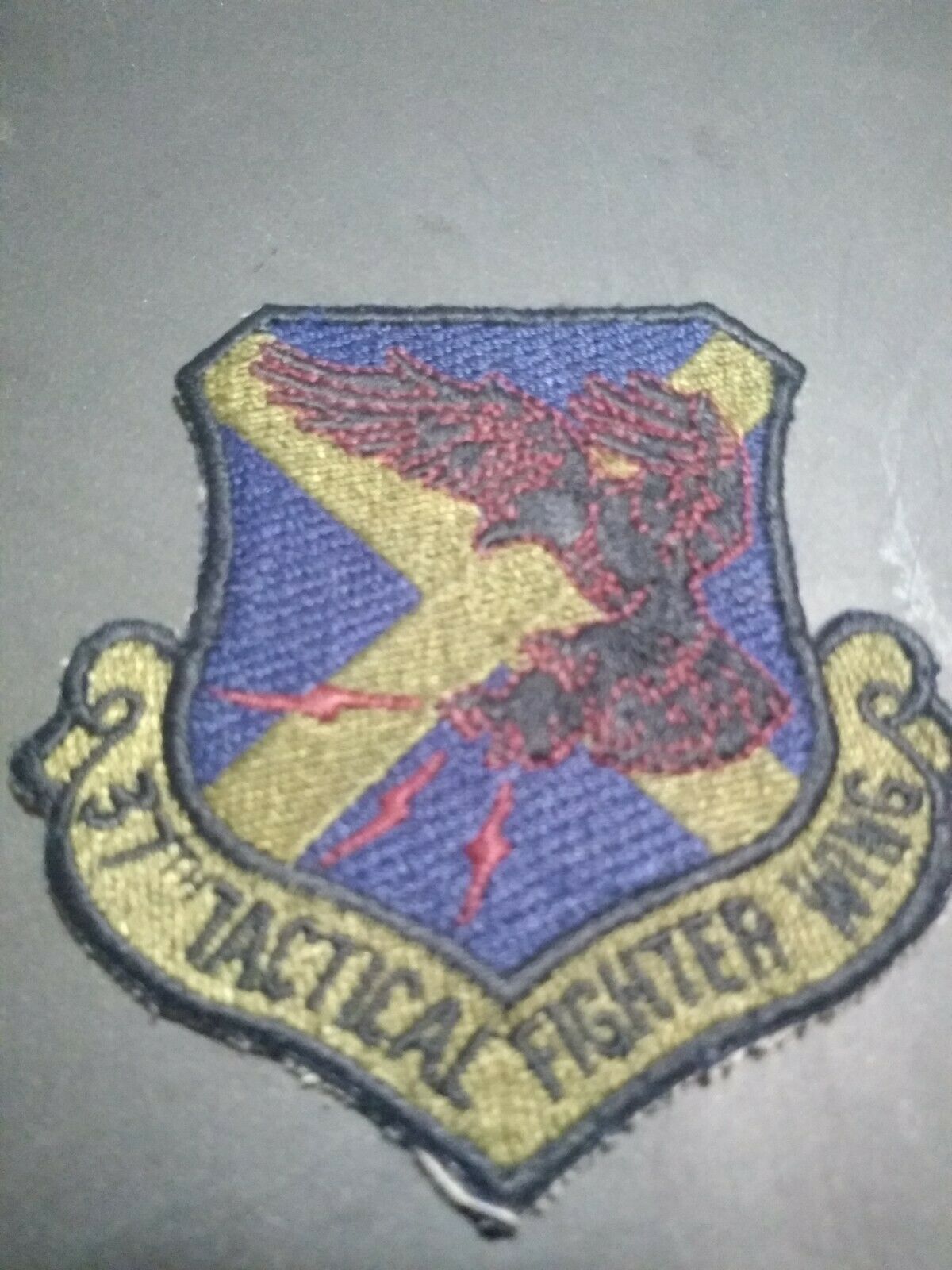 Usaf Air Force Patch: 37th Tactical Fighter Wing- Subdued  (21-550)
