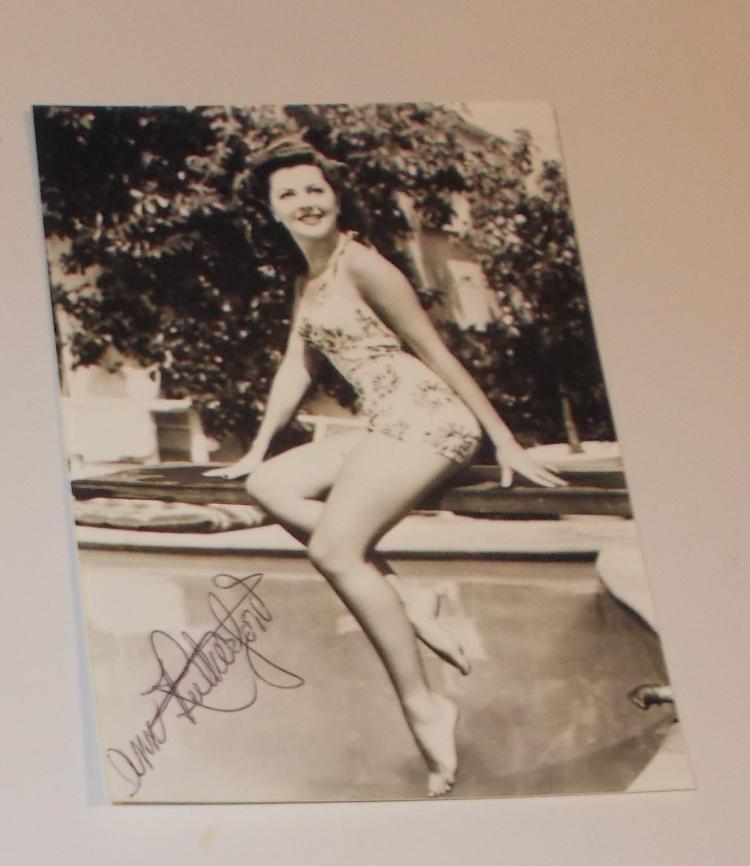 Ann Rutherford Hand Signed Candid Photo