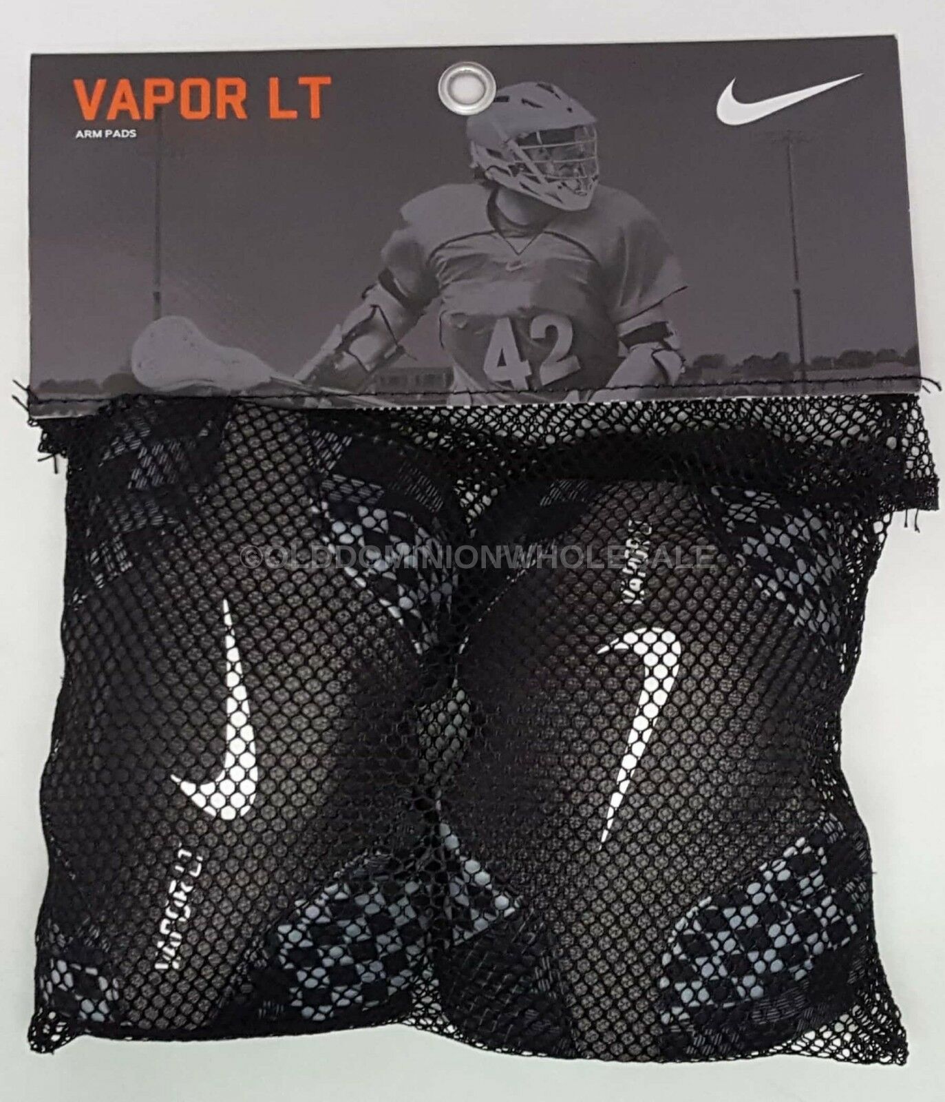 New Nike Vapor Lt Xs Black Lacrosse Protective Arm Pads