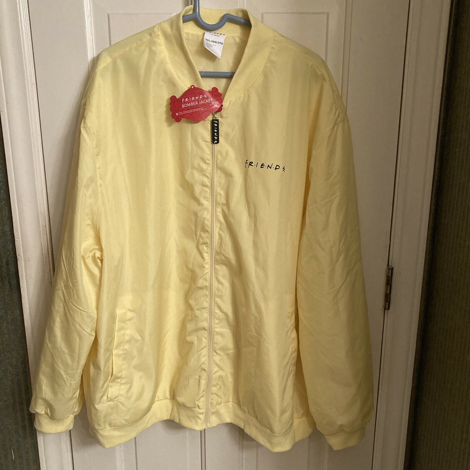 Friends Tv Show Central Perk Yellow Bomber Jacket 3xl Unisex New By Culturefly