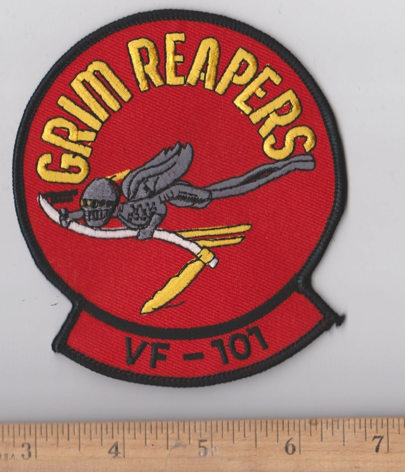 Grim Reapers Vf-101 Vf101 Nas Oceana Virginia Patch Eglin Afb, Fl Squadron