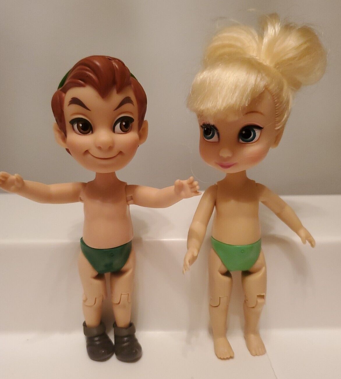 Disney Animators 5"  Tinkerbell & Peter Pan (htf)  Figures/dolls Euc