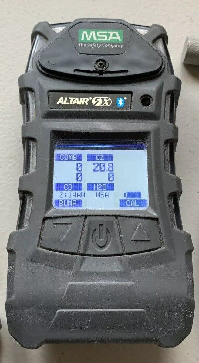 Msa Altair 5x Bluetooth, Calibrated Gas Monitor Detector Warranty