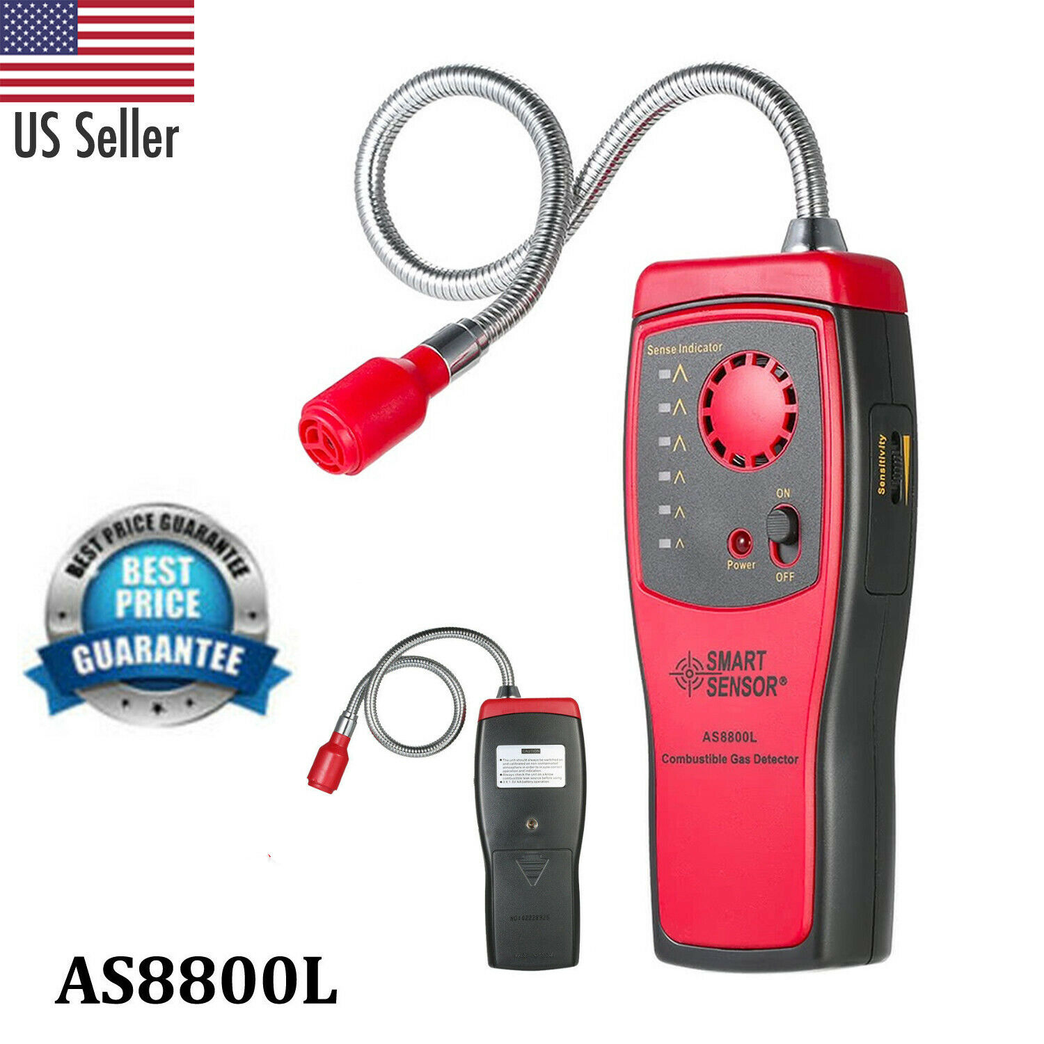 Smart Sensor As8800l Combustible Gas Detector Gas Leakage Determine Tester