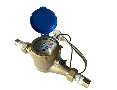 Dae Mj-75 Lead Free Potable Water Meter, 3/4" Npt Couplings, Pulse Output+gallon