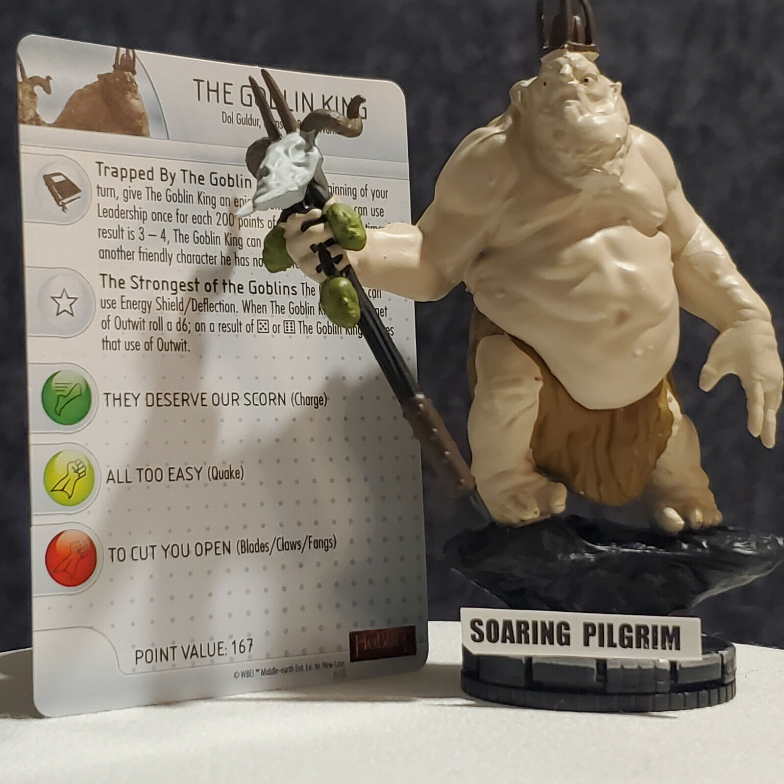 The Goblin King - 208 Starter Figure Hobbit An Unexpected Journey Heroclix Set