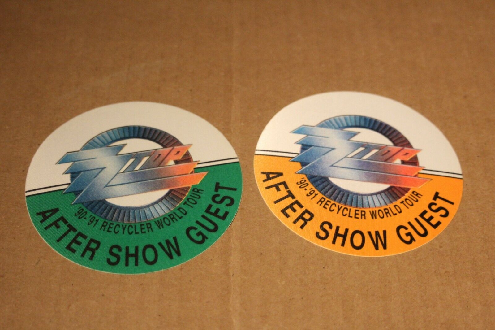 Zz Top  - 2x Unused Backstage Pass - Lot #4   - Free Postage -