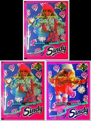 3x Upper Deck Hasbro 1995 Sindy Doll Barbie Pink 18 Stickers Sealed Pack Lot