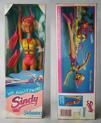 Vintage 1993 Sindy Swimming Doll She Really Swims Hasbro New Sealed !