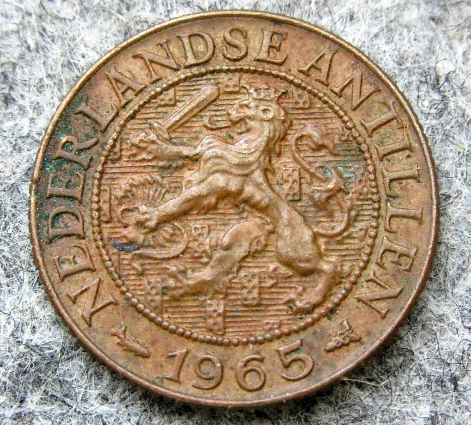 Netherlands Antilles Juliana 1965 1 Cent, Bronze