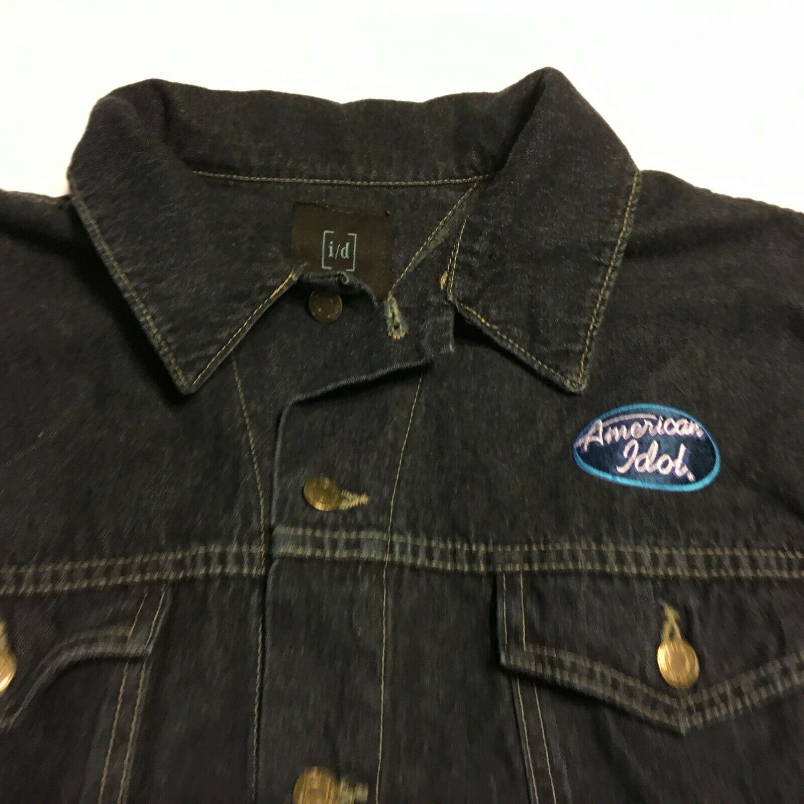 American Idol Unisex Denim Blue Jean Jacket Sz Large 50" Chest