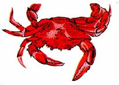 Red Crab Crustacean Seafood Select-a-size Waterslide Ceramic Decals Tx