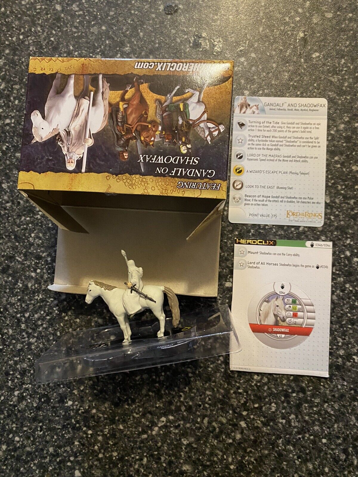 Wizkids Heroclix Lotr The Two Towers 034a 034b Gandalf And Shadowfax