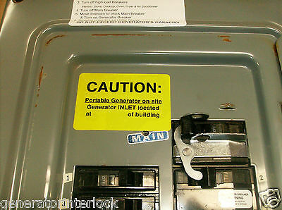 Fac-sd100x Square D Generator Interlock Kit Qo 100 Amp Panel Older Listed