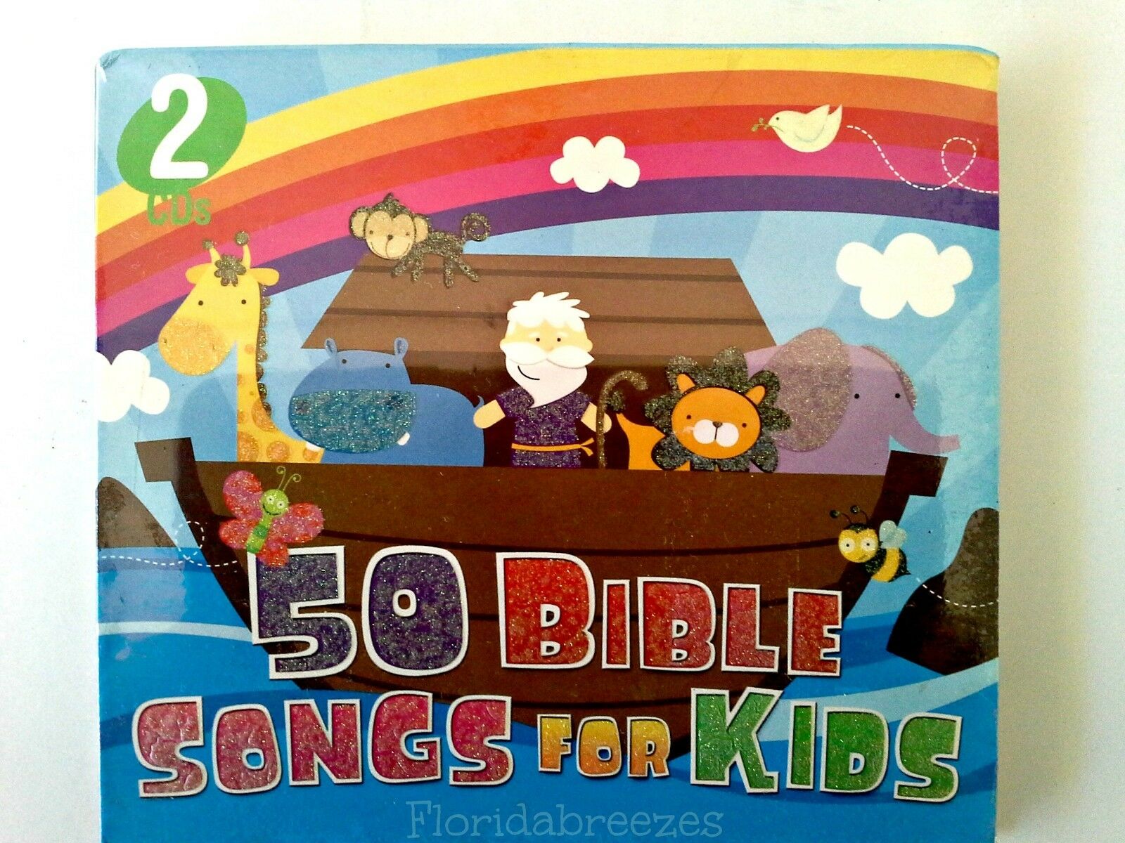 Kids 50 Bible Songs For  (2 Cd Set) Pre-k Elementary Wrapped!